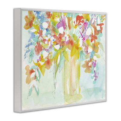 «Bold Eclectic Bouquet», art de la giclée encadrée par Krinlox
