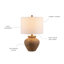 Lampe de table brune 23 po Deepesh