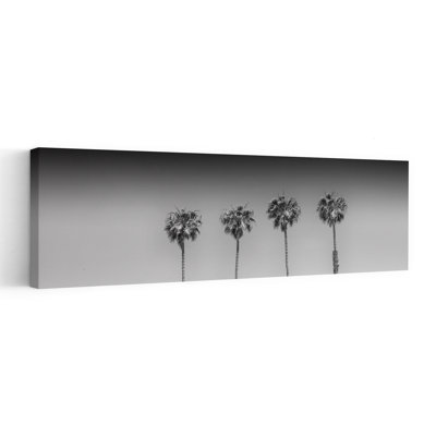 Monochromes palmiers classique minimaliste serein palmier nature été art mural