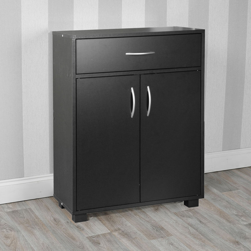Tarleton 152.4cm W 1 - Drawer Chest of Drawers, Black