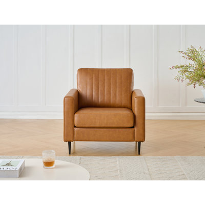 Faux Leather Armchair