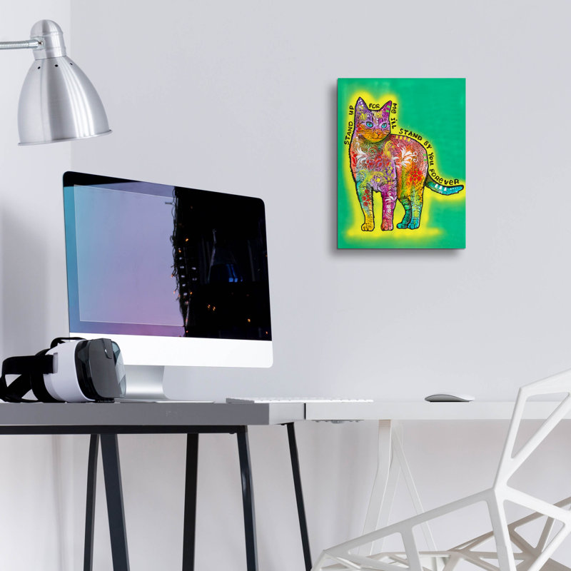 «Stand Up For Me» par Dean Russo, verre acrylique Wal Art, H 16 po x l 12 po x P 0,13 po