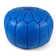 Cherise Moroccan Leather Pouf