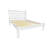 White Solid Wood Queen Bed Frame