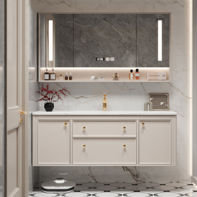 Light luxury style bathroom cabinet modern