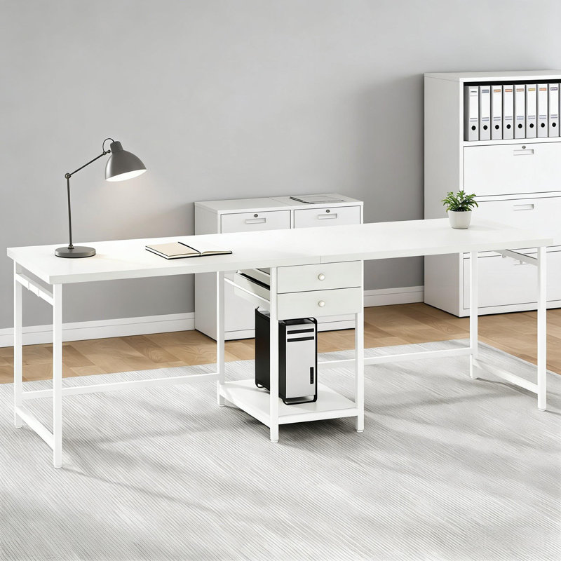 Bureau double poste de travail - Grande table d'ordinateur pour la maison ou le bureau | Idée de cadeau