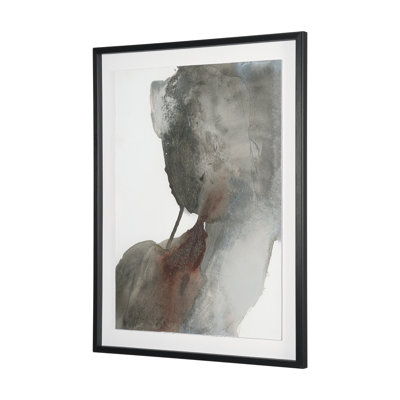 Jacobe II By Ira Havuka Hand Embelished Textured Framed Artwork Matted Under Glass