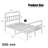 Huddleson Bed Metal Platform Bed frame-1583238703