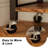 Sarahlouise Industrial Kitchen Cart - Storage Cabinet/Adjustable Shelves, Cup Hooks, Removable Handle 