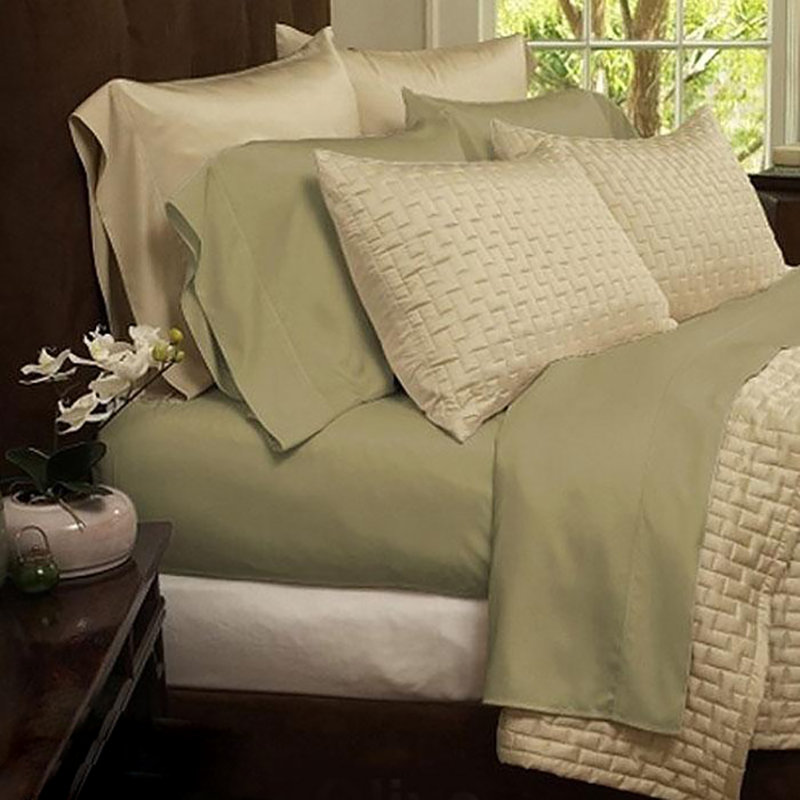 Microfiber Sheet Set, Full, Sage