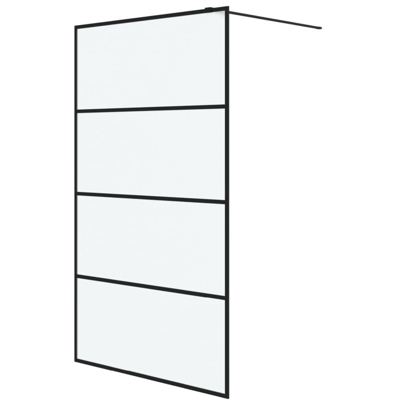 Waseca 195mm H Slab Semi-Frameless Tub Door with Clear Glass, 115 x 195cm
