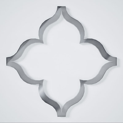 Très petits panneaux muraux décoratifs en acrylique May, l 7 3/8 po x H 7 3/8 po x T 1/8 po, miroir argenté May