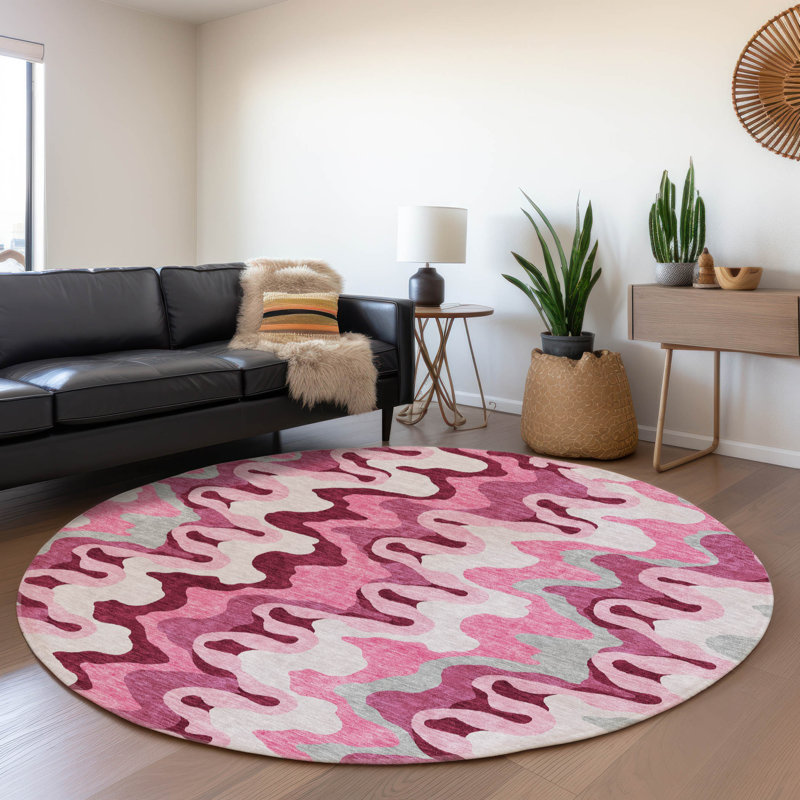 Chico Abstract Indoor Rug, Round 8'
