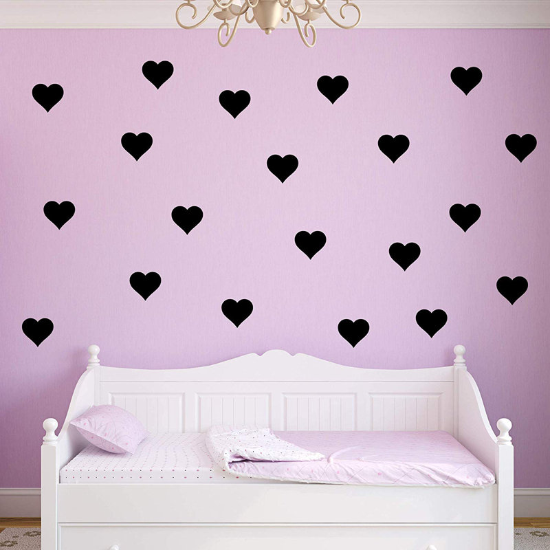Décalcomanie murale dame, Noir, H 4,7 po x l 5 po