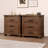 Rustic Three Drawer Reclaimed Solid Wood Farmhouse Nightstand -35555504