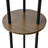 65" Tray Table Floor Lamp With 3 Lights And Double Shade,For Living Room, Bedroom, Study, Office