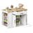47.2" Kitchen Island with with Wheels, Kitchen Cart, Rolling Cart with Drawer, Doors, Spice Racks & Hooks, Locking Wheels