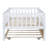 Twin Size Daybed With Trundle And Fence Guardrails, Modern Day Bed-909014109