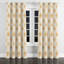 Rideaux de fenêtre Modern - jaune Boho Sun Glow avec œillets - 1 panneau-1245024751-1245024750