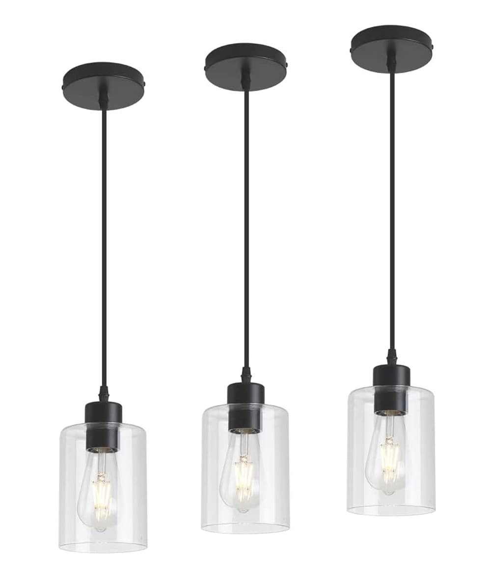 Hokku Designs Modern Black Farmhouse Mini Pendant Lights for Kitchen ...