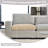 Nuccio 38.6" Wide Oversize Minimalist Chenille Soft-Upholstered Square Standard Ottoman-112547594