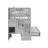 Tena Twin over Twin Solid Wood Standard Bunk Bed with a 3 Step Stairway, 3 Built-In Drawers, Twin Trundle, Gray-94904689