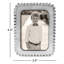 Beaded Silver Metal Beaded Picture Frame