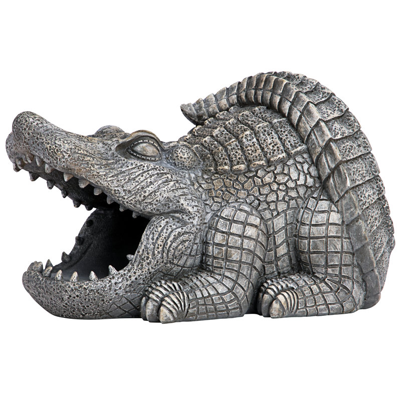 Gutter Guardians Swamp Alligator Downspout Statue