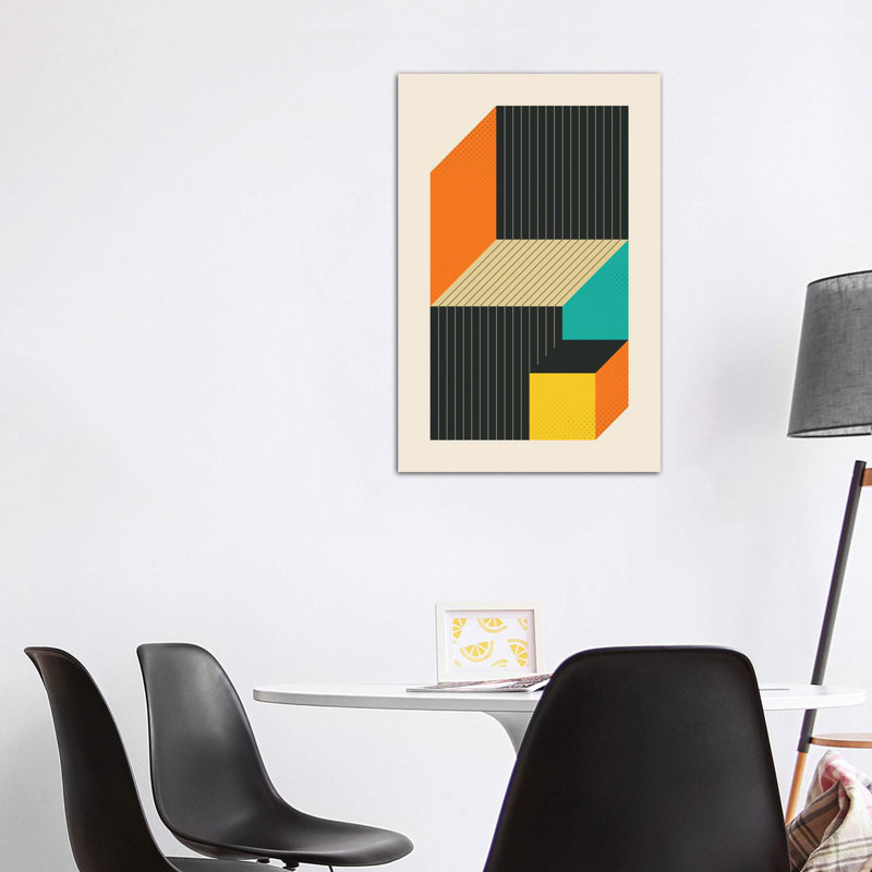 « cubes vi » par jazzberry blue-impression sur image, H 48 po x l 32 po x P 1,5 po, Toile tendue