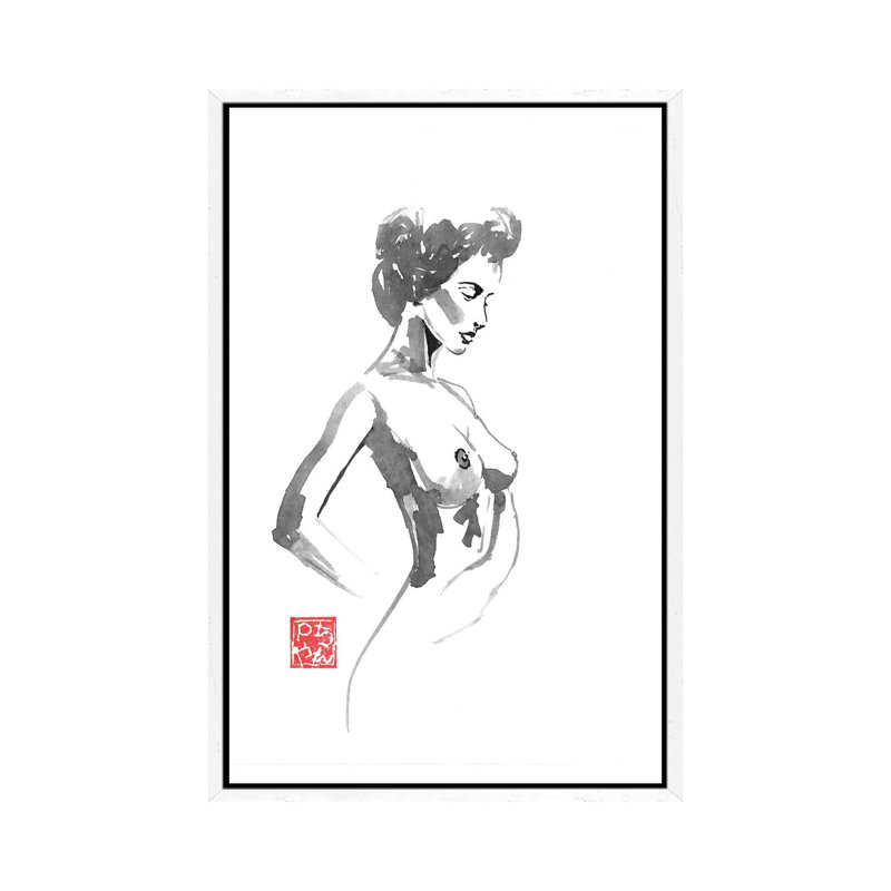 Sophistication by Péchane - Print on Canvas, 101.6 cm H x 66.04 cm W, White Framed