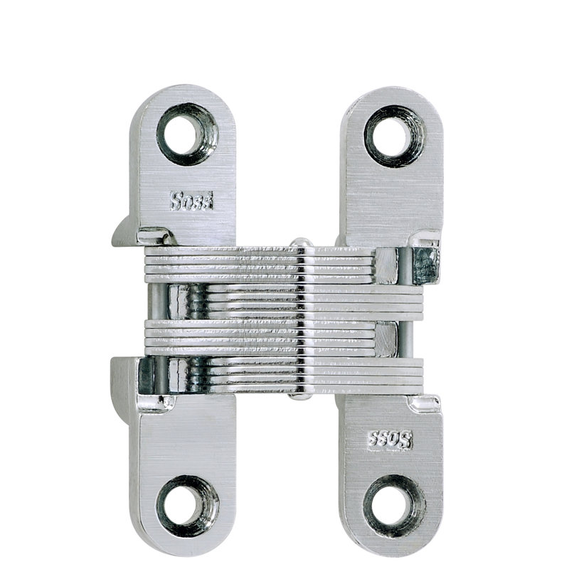 SOSS Model 205, Metal Cabinet Applications, for maximum material thickness of 3/64", Satin Chrome