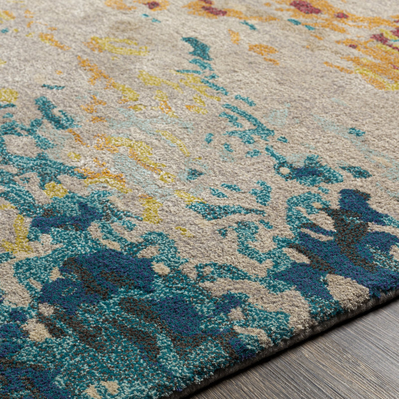 Kavita Hand Tufted Abstract Indoor Rug, Round 8'