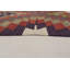 Tapis vert/noir/gris en laine 4 pi 10 po x 9 pi one-of-kind fait main kilim Norcross