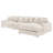 Cassidy Sand Upholstered Sectional Sofa-122910552