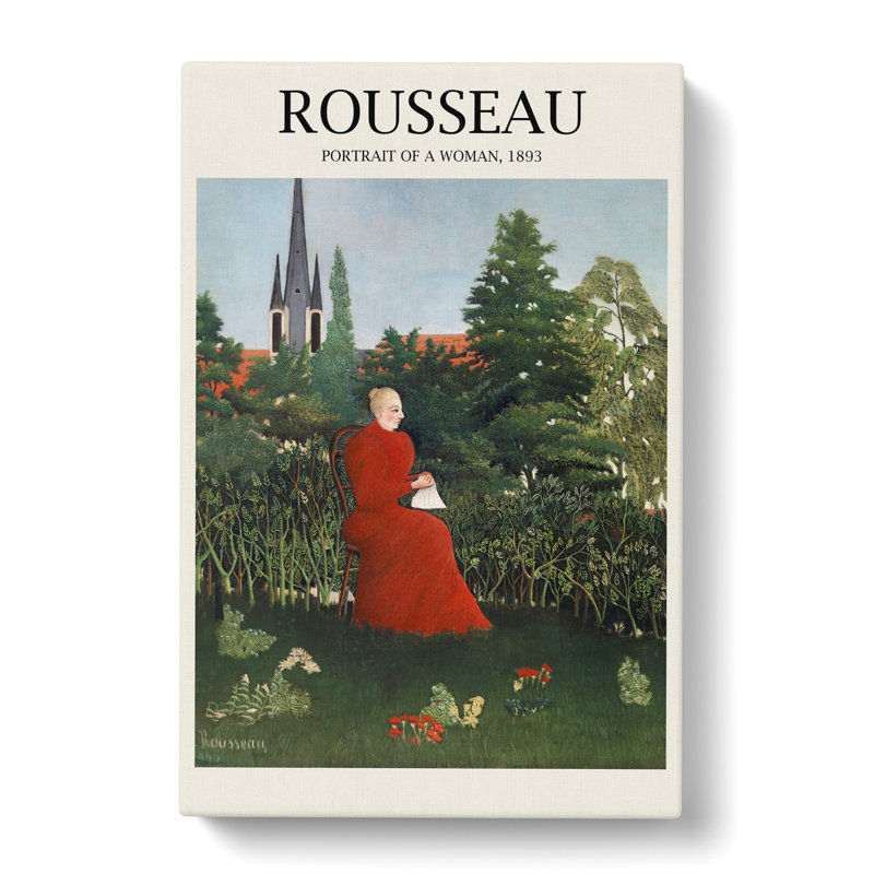Portrait of a Woman by Henri Rousseau - Wrapped Canvas, 76cm H x 50cm W x 3cm D