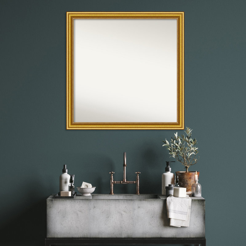 Tailey Solid Wood Wall Mirror, 33.75" x 33.75"
