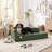 Oversized Chaise-style Pet Sofa For Medium & Large Dogs With Wave Backrest, Single Armrest, Removable Cushion & Breathable Linen Fabric-1280249312