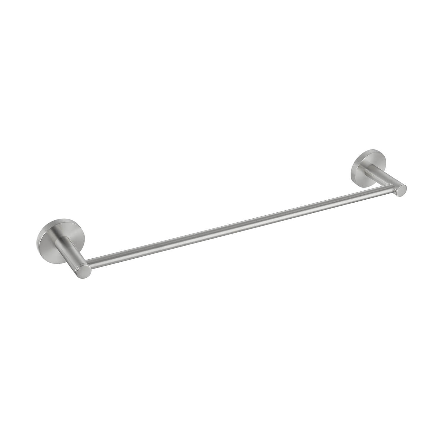 Circular 26" Wall Mounted Towel Bar, Brushed Nickel, 2.13" H x 19.81" W x 2.88" D