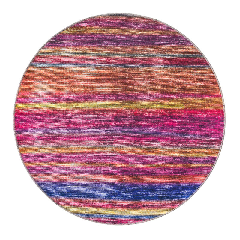 Kampton Chevron Indoor Rug, Round 3'6"