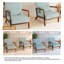 Chaise d'appoint rembourrée en velours côtelé bleu clair Jyrin-1880213903-1880213901-2122893214