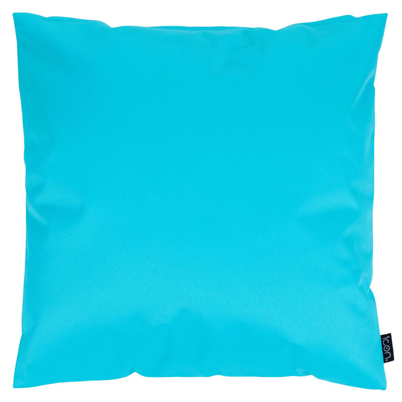Indoor / Outdoor Geometric Blue Square Cushion