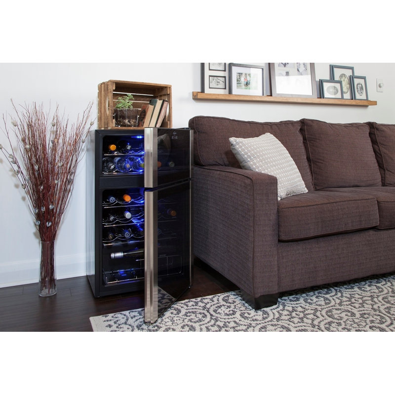 Koolatron Dual Zone 19" Freestanding 29 Bottle Wine Refrigerator