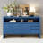 Modern 3-Door Sideboard With 3 Drawers – Stylish Solid Ash Veneer MDF Storage Cabinet For Living Room, Hallway, Dining – Versatile Semi-Open Shelf Design-114229496