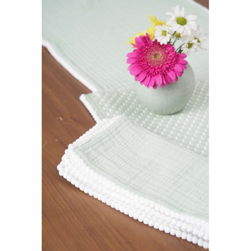 Ensemble de napperons Bahar Buttercup 4, Vert