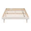 Base de lit plateforme flottante de conception moderne pour lit blanc délavé-129892514