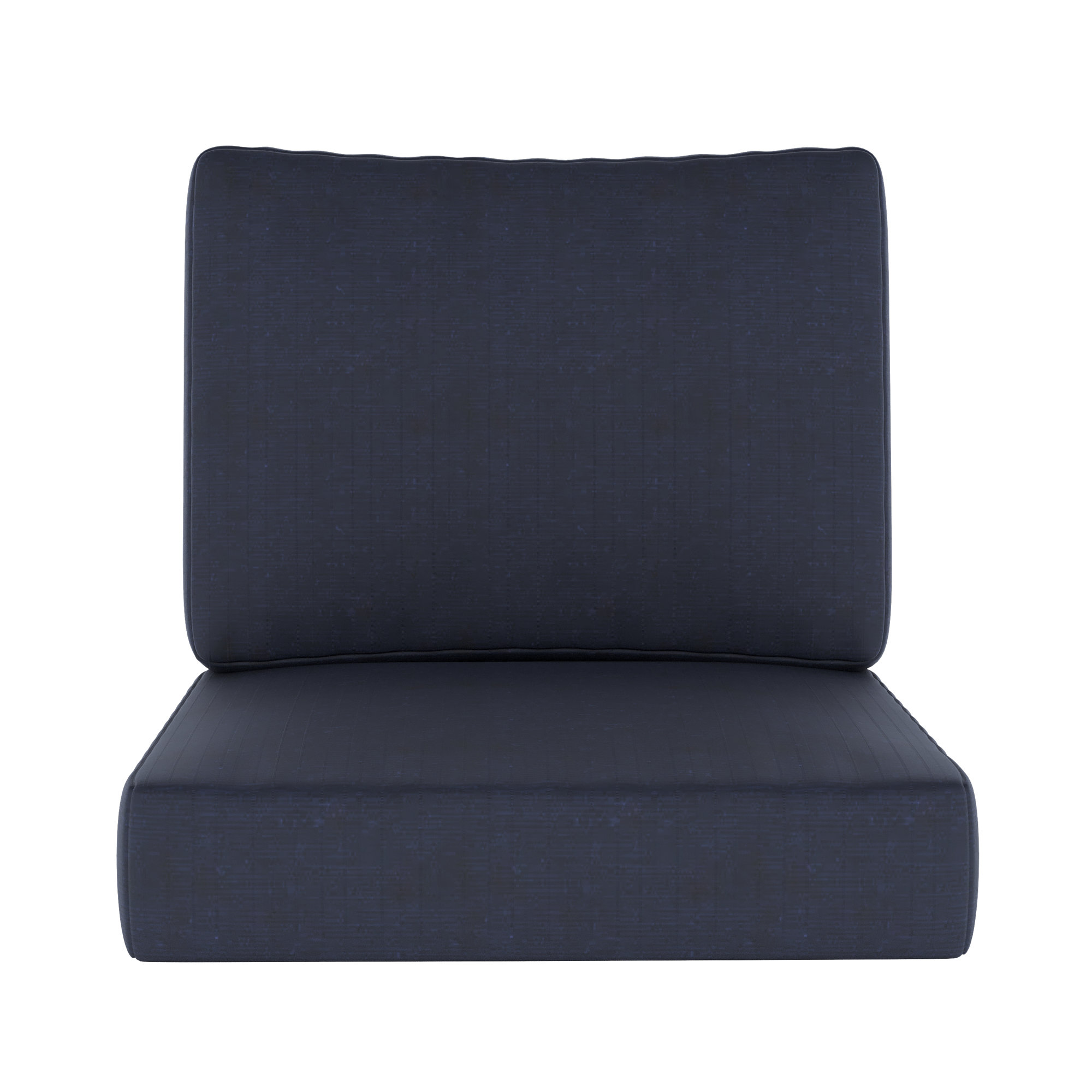 Outdoor Sunbrella Seat/Back Cushion, Sunbrella Play Navy