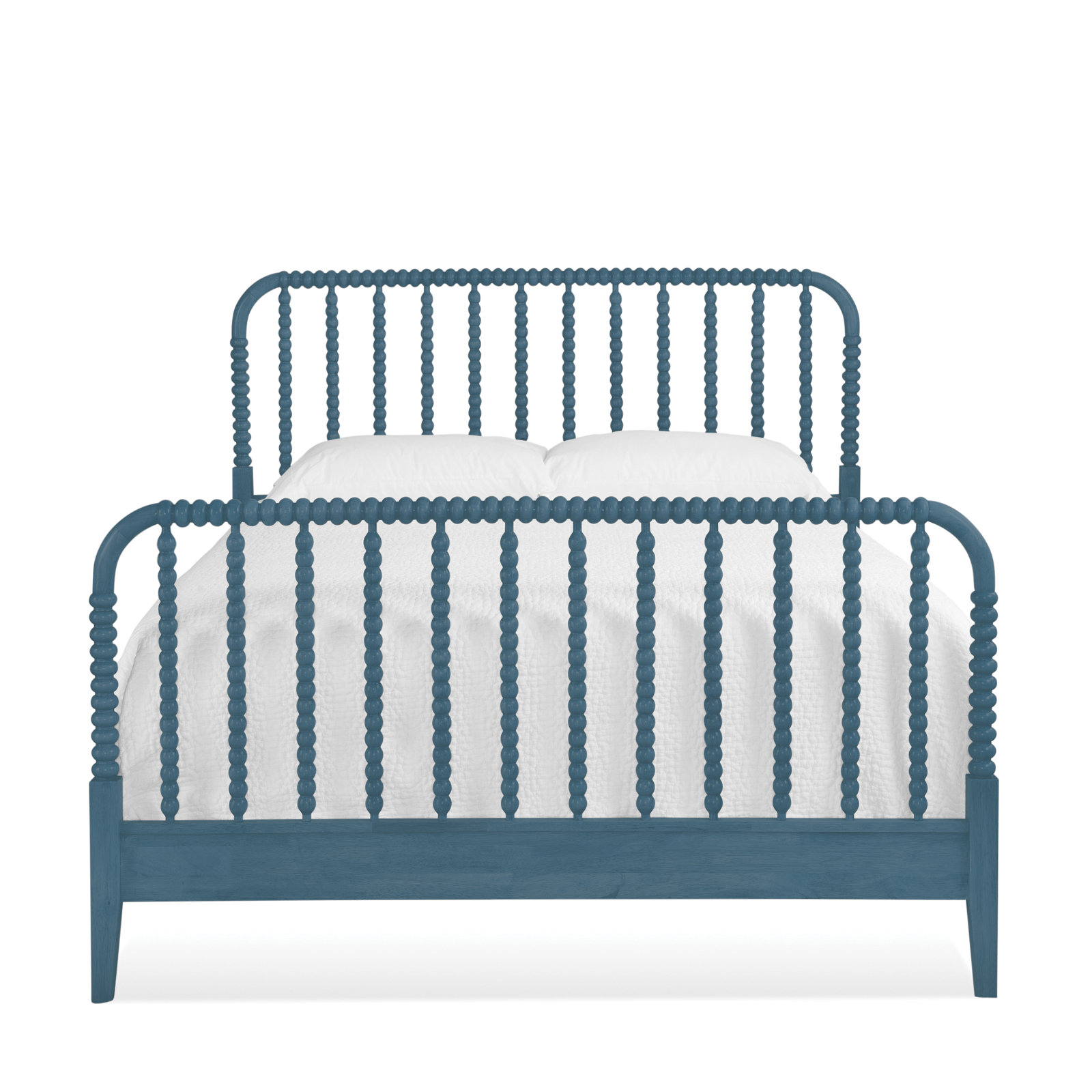 Louisa Solid Wood Spindle Bed, King, Ocean