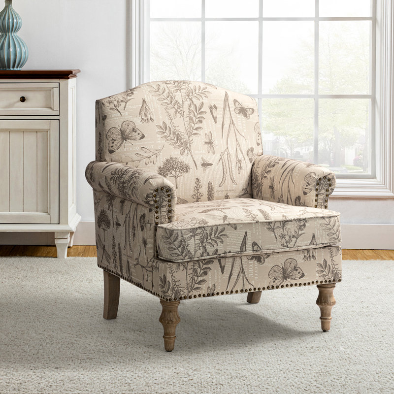 Fauteuil rembourré 30 po Mooresville, Polyester gris