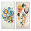 «Hexagon And Circular Abstract», 2 pièces sur toile-1043853061-1043853062