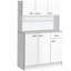Armoire de cuisine indépendante moderne de 71 pouces avec armoire et rangement HomCom